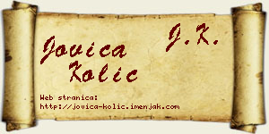 Jovica Kolić vizit kartica